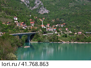Drina river in Bosnia and Herzegovina (2018 год). Стоковое фото, фотограф Сергей Стрелков / Фотобанк Лори