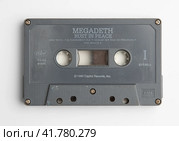 Megadeth rust in peace  музыкальный альбом на аудиокассете (2023 год). Редакционное фото, фотограф Станислав Кноп / Фотобанк Лори