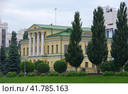 Памятник архитектуры "Здание народного дома", город Тюмень (2022 год). Редакционное фото, фотограф Алексей Иванов / Фотобанк Лори
