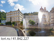 Hotel Pupp in Karlovy Vary. Czech republic (2018 год). Редакционное фото, фотограф Belikart / Фотобанк Лори