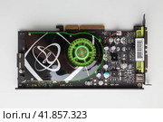 XFX GeForce 7950 GT очень редкая AGP видеокарта (2023 год). Редакционное фото, фотограф Станислав Кноп / Фотобанк Лори