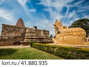 Gangai Konda Cholapuram Temple. Tamil Nadu, India (2013 год). Редакционное фото, фотограф Дмитрий Рухленко / Фотобанк Лори