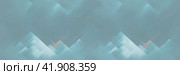Beautiful abstract panoramic background of light blues and fading shades in patterns and angular shapes. Perfect for a header or wide banner. Generative AI. Стоковое AI-изображение, AI-художник Андрей Степанов / Фотобанк Лори