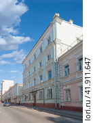 Дом в котором жил академик И.М. Губкин. Малый Гнездиковский переулок,  д.10, Москва (2019 год). Редакционное фото, фотограф Владимир Чинин / Фотобанк Лори