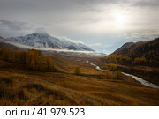 Рассвет, горный Алтай. Стоковое фото, фотограф Диков Рустем / Фотобанк Лори