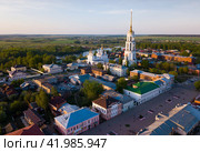 Aerial view of Shuya. Стоковое фото, фотограф Яков Филимонов / Фотобанк Лори
