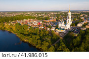 Aerial view of Shuya. Стоковое фото, фотограф Яков Филимонов / Фотобанк Лори
