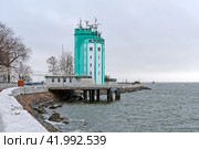 Лоцманская башня в городе Балтийске Калининградской области (2023 год). Редакционное фото, фотограф Румянцева Наталия / Фотобанк Лори