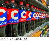 Moscow December 15 2024, import-substituted Pepsi cola in Russia in the store. Редакционное фото, фотограф Скрипачев Антон / Фотобанк Лори