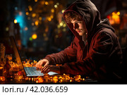Teenager playing computer game gambling addiction, addiction  Generative AI. Стоковое AI-изображение, AI-художник Анна Кривицкая / Фотобанк Лори