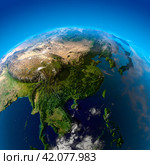 Beautiful Earth - East Asia from space. Стоковое фото, фотограф Антон Балаж / Фотобанк Лори