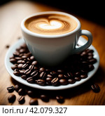 Чашка кофе | A cup of coffee. Стоковое AI-изображение, AI-художник Данил Рыбаков / Фотобанк Лори