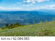 Landscape of Parc Natural de Sant Llorenc del Munt i l Obac. Стоковое фото, фотограф Яков Филимонов / Фотобанк Лори