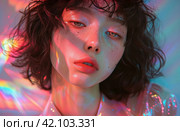 lm santos'myself' cover art. Стоковое AI-изображение, AI-художник Юлия Гапеенко / Фотобанк Лори