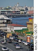 Фрунзенская набережная. Москва-река. Крымский мост. Город Москва (2014 год). Редакционное фото, фотограф lana1501 / Фотобанк Лори