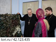Епископ Балашихинский и Орехово-Зуевский Николай в Николо-Архангельском храме Балашихи (2024 год). Редакционное фото, фотограф Дмитрий Неумоин / Фотобанк Лори
