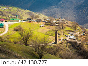 Селение Ведучи в горах Чечни (2021 год). Стоковое фото, фотограф Jon Maldini / Фотобанк Лори