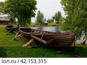 Лодки на берегу Рыбачьей бухты. Кижи. (2022 год) Стоковое фото, фотограф Курносов Александр Юрьевич / Фотобанк Лори