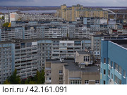 High apartment buildings in the metropolis. City by the river. (2018 год). Стоковое фото, фотограф Egor Sarantstv / Фотобанк Лори