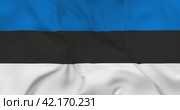 Развевающийся флаг Эстонии, бесшовная анимация в 4к. Waving flag of Estonia. 3d seamless animation in 4k resolution video. Стоковая анимация, аниматор Александр Кузнецов / Фотобанк Лори