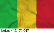 Развевающийся флаг Мали, бесшовная анимация в 4к. Waving flag of Mali. 3d seamless animation in 4k resolution video. Стоковая анимация, аниматор Александр Кузнецов / Фотобанк Лори