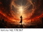 Portals of magical power holographic stargates space hyperspace,Generative AI. Стоковое AI-изображение, AI-художник Анна Кривицкая / Фотобанк Лори