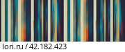 Beautiful abstract panoramic background. Vintage ornament made of vertical stripes of dark and light faded turquoise and beige shades. Wide seamless background pattern great for design. Generative AI. Стоковое AI-изображение, AI-художник Андрей Степанов / Фотобанк Лори
