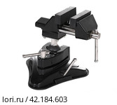 Small black vise. Стоковое фото, фотограф Art Konovalov / Фотобанк Лори