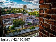 Зеленский съезд и Ильинская года со стены Нижегородского кремля (2021 год). Стоковое фото, фотограф Илья Старков / Фотобанк Лори