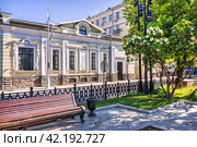 Рождественский бульвар, доходный дом И.И.Джамгарова, Москва (2022 год). Стоковое фото, фотограф Baturina Yuliya / Фотобанк Лори