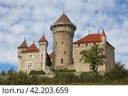 Франция. Замок Монтротье (Chateau de Montrottier) (2019 год). Стоковое фото, фотограф Ерохин Дмитрий Викторович / Фотобанк Лори