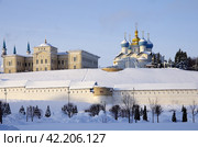 Казанский Кремль зимним днем. Казань, Республика Татарстан, Россия (2024 год). Редакционное фото, фотограф Natalia Sidorova / Фотобанк Лори