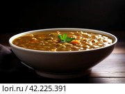 Spicy lentil chilli. Generate Ai. Стоковое AI-изображение, AI-художник Иван Рябоконь / Фотобанк Лори