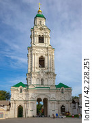 Пречистенская колокольня крупным планом. Кремль в Астрахани (2021 год). Редакционное фото, фотограф Анна Карасева / Фотобанк Лори