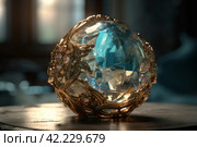 Magic stone ball. Generate Ai. Стоковое AI-изображение, AI-художник Иван Рябоконь / Фотобанк Лори