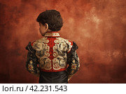 Bullfighter child bull. Generate Ai. Стоковое AI-изображение, AI-художник Иван Рябоконь / Фотобанк Лори