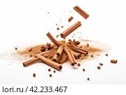 Cinnamon sticks. Generate Ai. Стоковое AI-изображение, AI-художник Иван Рябоконь / Фотобанк Лори