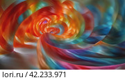 Abstract swirling colorful spiral art. Стоковое AI-видео, аниматор Юрий Поздников / Фотобанк Лори