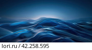 a dark blue gradient effect wallpaper, in the style of precisionist lines. Стоковое AI-изображение, AI-художник Юлия Гапеенко / Фотобанк Лори