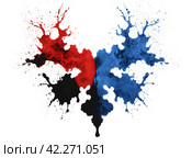 Rorschach test - a psychodiagnostic test for personality research. Generative AI. Стоковое AI-изображение, AI-художник Андрей Аркуша / Фотобанк Лори