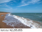 Каспийское море в Дагестане. Стоковое фото, фотограф Олег Беляков / Фотобанк Лори