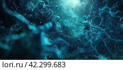 neuromoles, images of neurone development. Стоковое AI-изображение, AI-художник Юлия Гапеенко / Фотобанк Лори