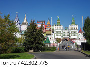 Измайловский кремль в Москве солнечным осенним днем (2023 год). Редакционное фото, фотограф Natalia Sidorova / Фотобанк Лори