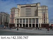 Гостиница "Москва". Улица Охотный Ряд, 2. Тверской район. Город Москва (2012 год). Редакционное фото, фотограф lana1501 / Фотобанк Лори