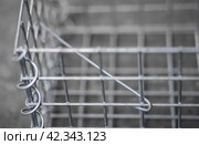 Metal material for making gabions. Mesh, spirals. Стоковое фото, фотограф Плотников Дмитрий / Фотобанк Лори