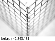 Metal material for making gabions. Mesh, spirals. Стоковое фото, фотограф Плотников Дмитрий / Фотобанк Лори