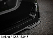KRASNOYARSK, RUSSIA - July 17, 2023: Black Nissan Serena. Редакционное фото, фотограф Плотников Дмитрий / Фотобанк Лори