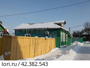 Россия. Коломна. Старинный традиционный деревянный жилой дом (2012 год). Стоковое фото, фотограф Ерохин Дмитрий Викторович / Фотобанк Лори