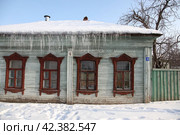 Россия. Коломна. Старинный традиционный деревянный жилой дом (2012 год). Стоковое фото, фотограф Ерохин Дмитрий Викторович / Фотобанк Лори