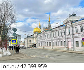 Дом 1917 года постройки, Мещанская пожарная часть. Москва, лица Гиляровского, 29. Редакционное фото, фотограф Овчинникова Ирина / Фотобанк Лори